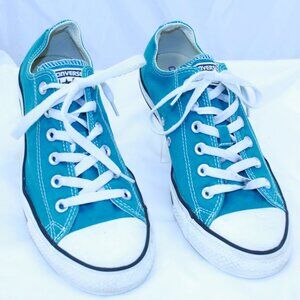 Converse Chuck Taylor All Star Unisex M8 Women 10 Teal LowTop Sneakers - 132301F
